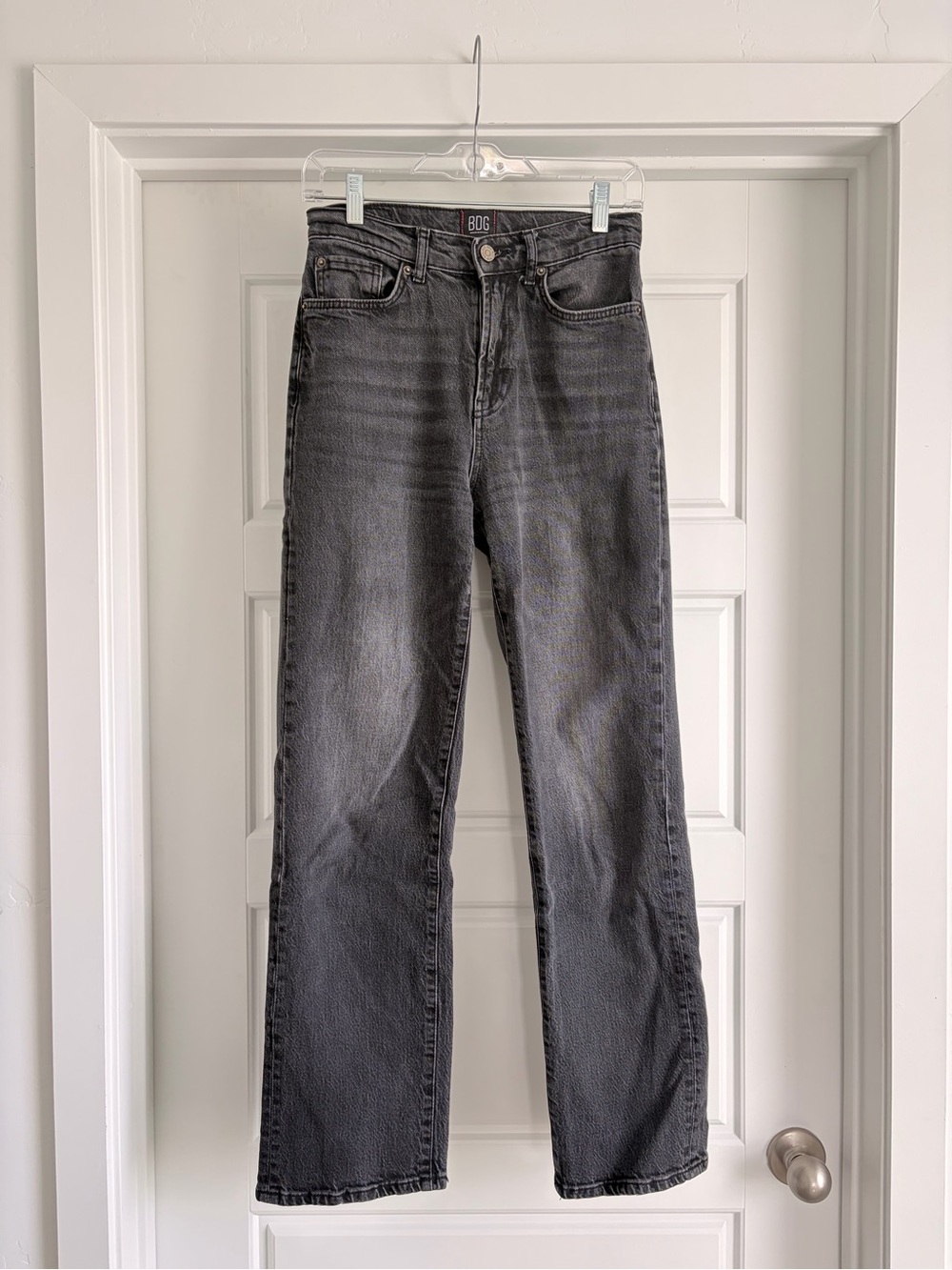Women’s BDG High Rise Straight Leg Jeans in Washed Black